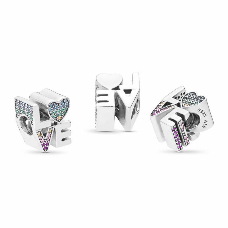 Pandora Multi-Color Love Charm Silver Egypt FS0592814
